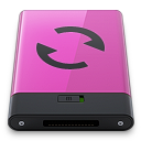Pink Sync B Icon